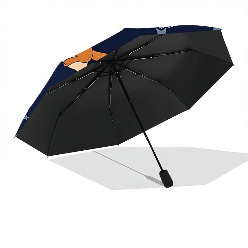 1pc Space Cats Automatic Open/Close Umbrella, Windproof, Folding Compact Umbrella with Lightweight Design for Women/Men146