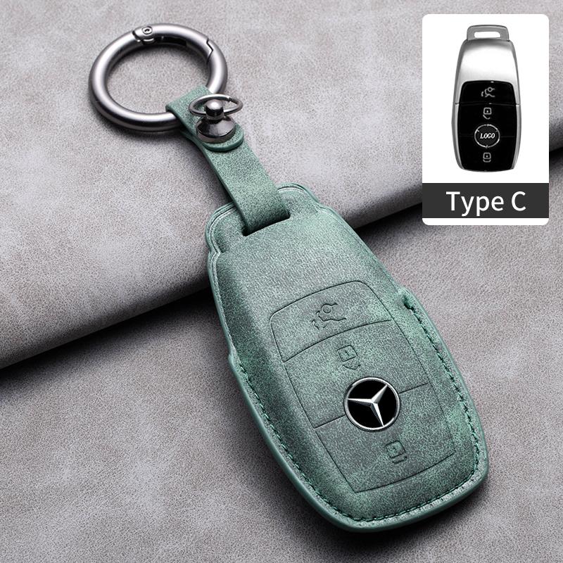 Car Key Case Cover For Mercedes Benz A C E S G Class GLC CLE CLA GLB GLS W177 W205 W213 W222 AMG W206 W223 S350 C260 C300 S400