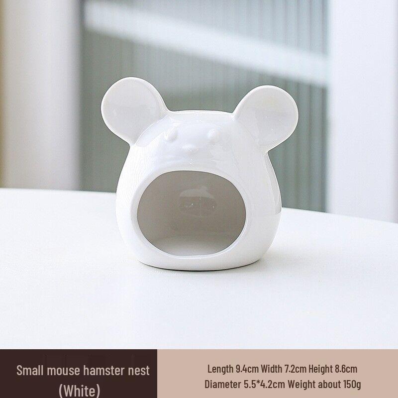 Chladivý keramický úkryt pro křečka: Letní přístřešek a herní domek