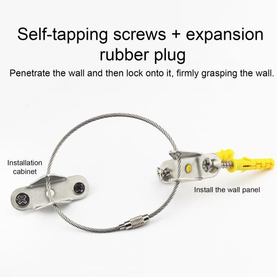 2/4 Sets Anti-Tip Furniture Fixing Strap Heavy Duty Baby Proofing Prevent Falling Furniture Strap Cabinet Bookcase Dresser Wall Securing Earthquake