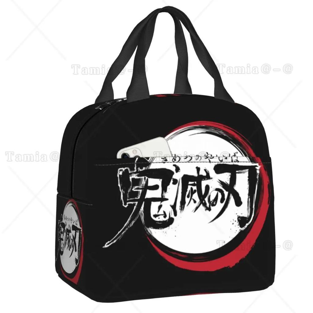 Nezuko Kamado Demon Slayer Termiczna Torba na Lunch Kimetsu no Yaiba Pojemnik na Lunch Wielokrotnego Użytku do Pracy Wielofunkcyjny Pojemnik na Jedzenie