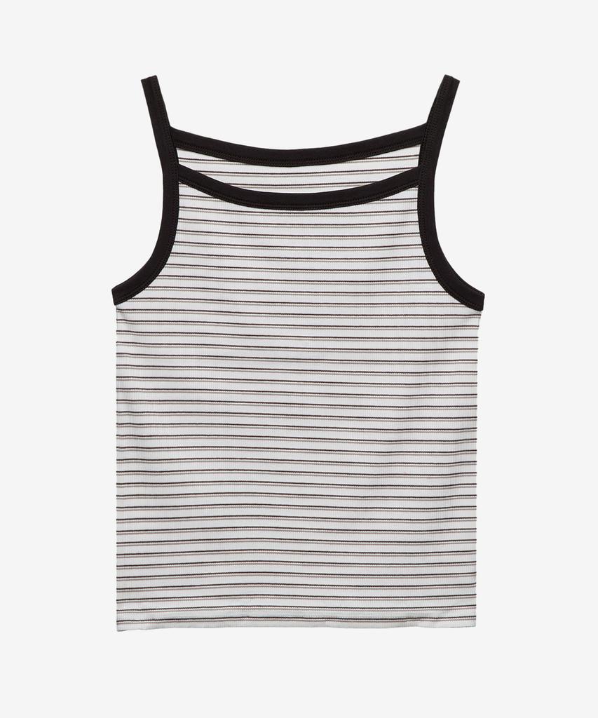 MIND BRIDGE WOMEN [W] Boat Neck Ribbed Stripe Top - 2 Colors
