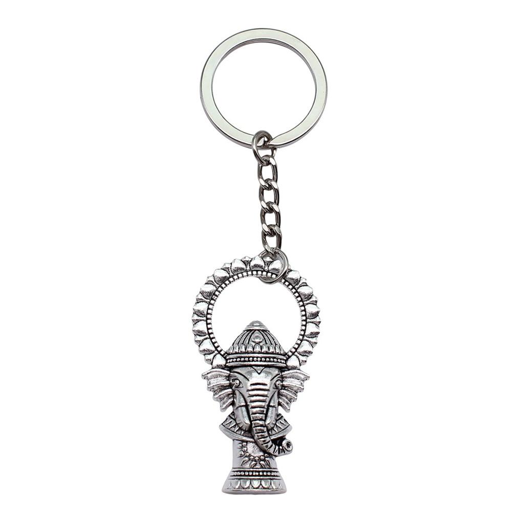 Pendants Elephant Charm Keychain Animal Theme Key Ring 28mm