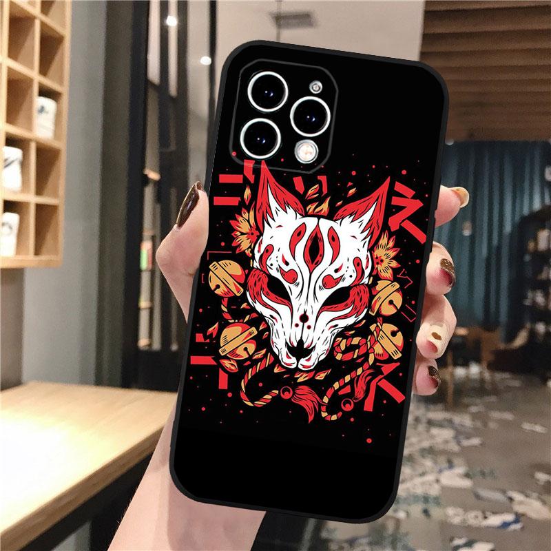 

Phone Case For iphone 17 Pro Max 17 Pro Air 16 15 14 13 Pro Max 15 16 Pro 15Plus Japanese Samurai Oni Mask iPhone 13ProMax