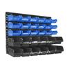 30 Bin Storage Bins Container with Pegboard Tool Organizer Rack for Tools