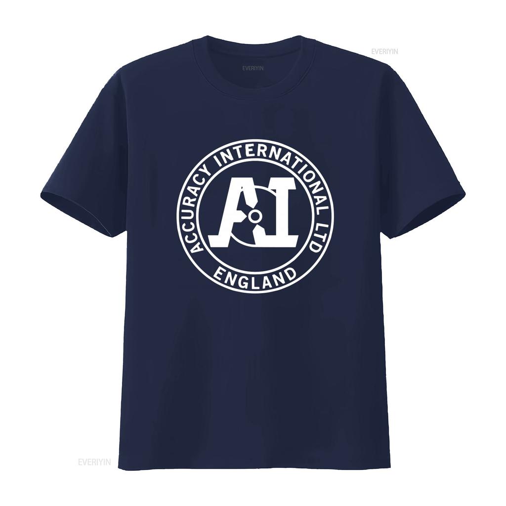 Accuracy International Guns Firearms Mens Black T Shirt Size S 5XL Premium Quality Print vintage Washed streetwear Stretched