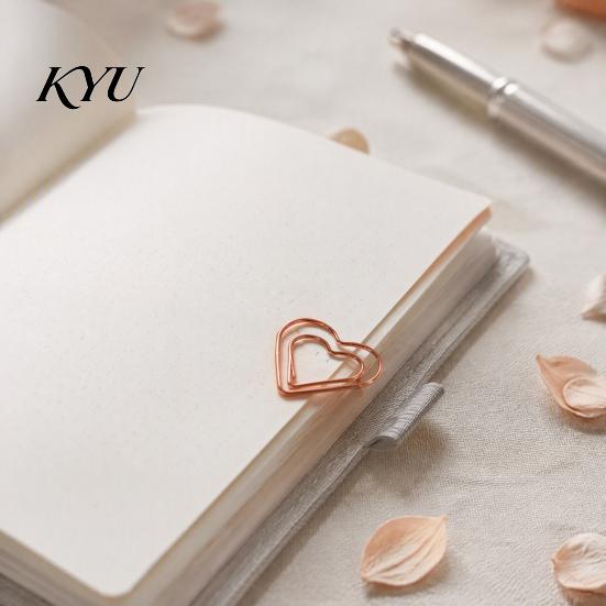 Decorative Page Markers 10PCS Rose Gold Metal Paper Clips, Cartoon Shape Clips Bookmarks, Creative Documents Organizers for Office And School