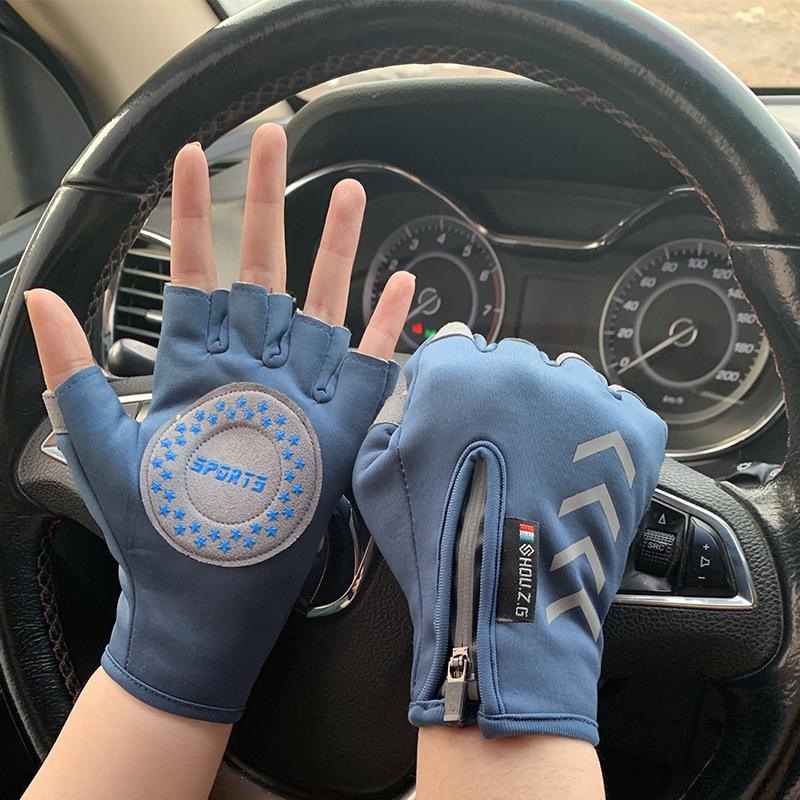 

Winter thermal gloves 5-12 weeks Middle and older children s half-finger gloves Girls fleece balance bike Children s student riding L червоний