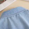 Denim Fake Collar Lapel Women Easy Button-On Shirt Collar Sweaters Dresses Jackets Layering Accessory