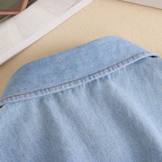 Denim Fake Collar Lapel Women Easy Button-On Shirt Collar Sweaters Dresses Jackets Layering Accessory