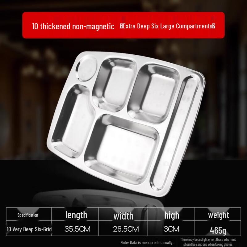 

AVADEN Stainless Steel Divided Meal Tray