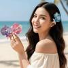 5 PCS Resin Starfish Flower Hair Clip Korean Style Moth Orchid Side Clip  Summer