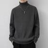 Men's High Neck Korean Style Thickened Wool Sweater - Trendy and Warm Knitwear for Autumn/Winter