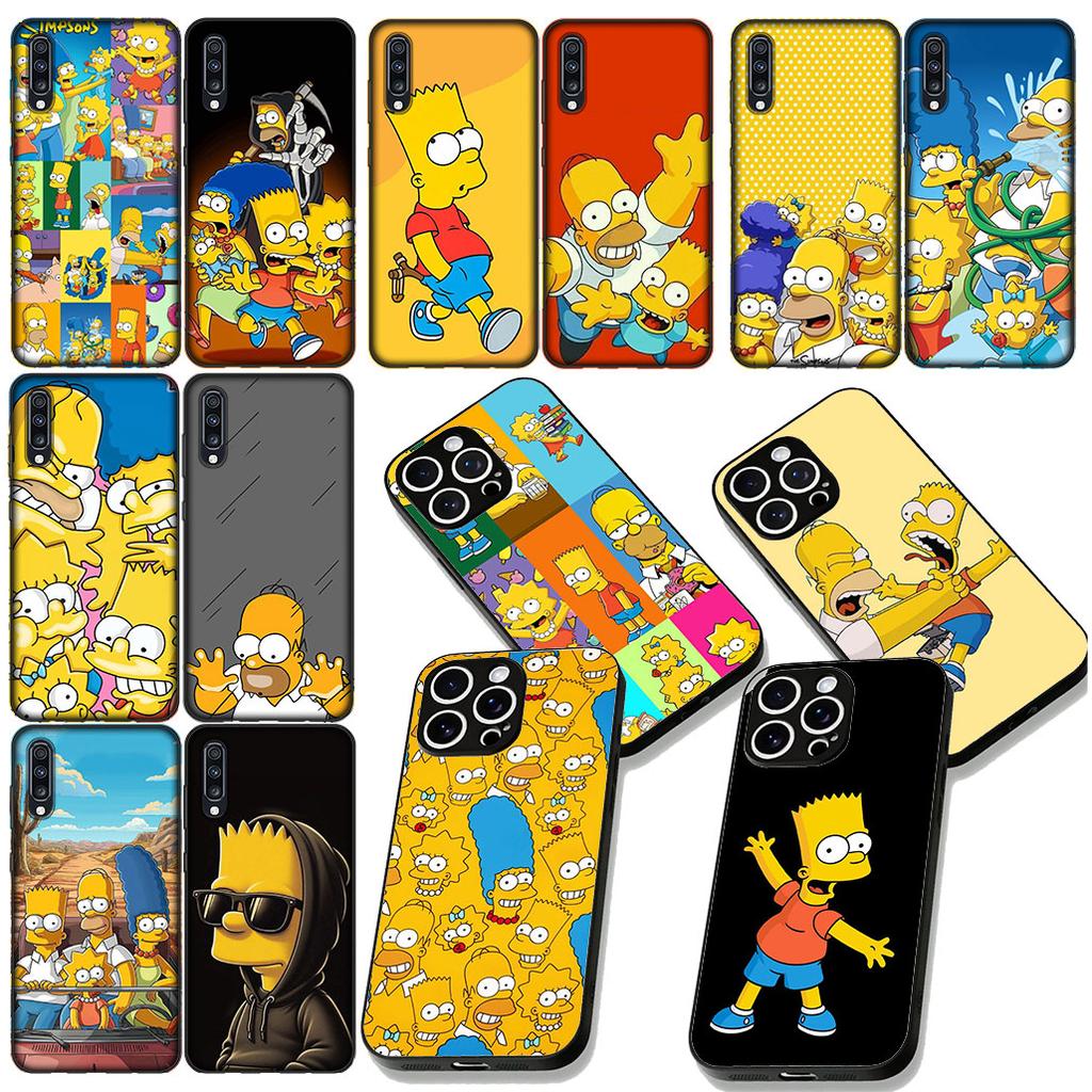 The Wallpaper S-Simpsons-Anime Phone Case for Samsung Galaxy Note 20 9 10 S8 S10 Lite S9 Plus A54 A53 A21S S10E A17 Soft Cover