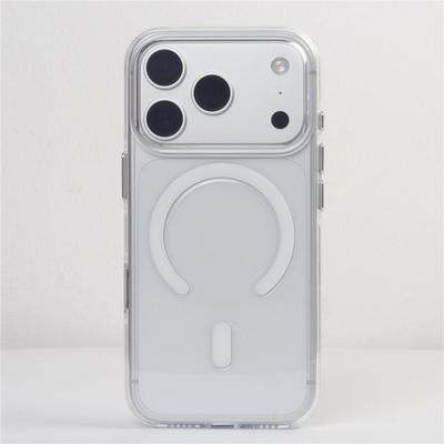Custodia Magnetica Trasparente in Cristallo Antiurto per Magsafe per iPhone 17 16 16Pro 17Pro max Copertura Antiurto per Pulsante Fotocamera Tattile