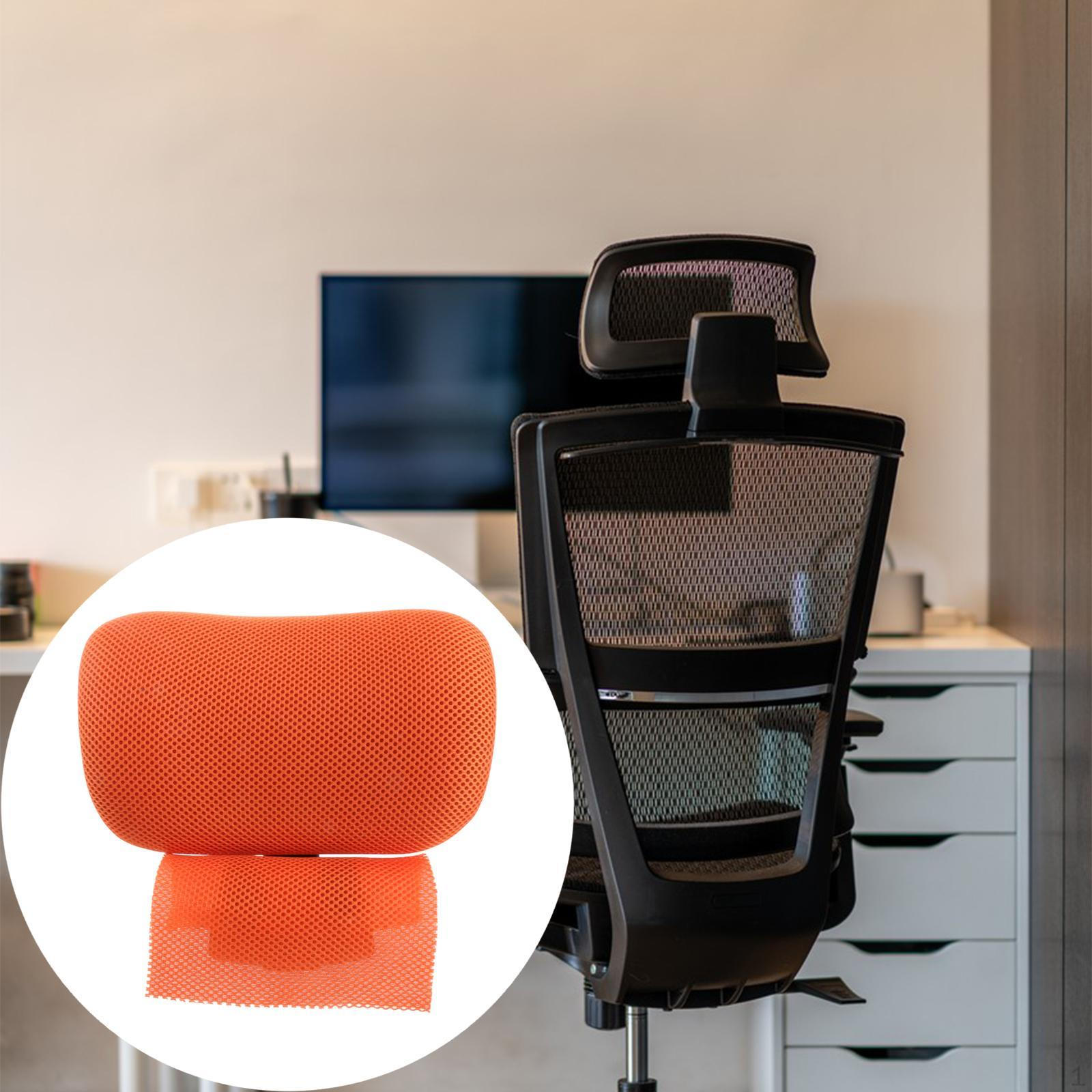 Регулируемый подголовник для офисного кресла регулировка угла наклона удобная замена компьютера оранжевый 2539₽