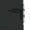Garden Gate Black 110 X 105 Cm Powder Coated Steel