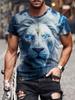New Summer Daily Casual Men's Tops Street Fashion Dragon And Skull Printed Men's T-shirt Outdoor Sports Light  Mens Tee