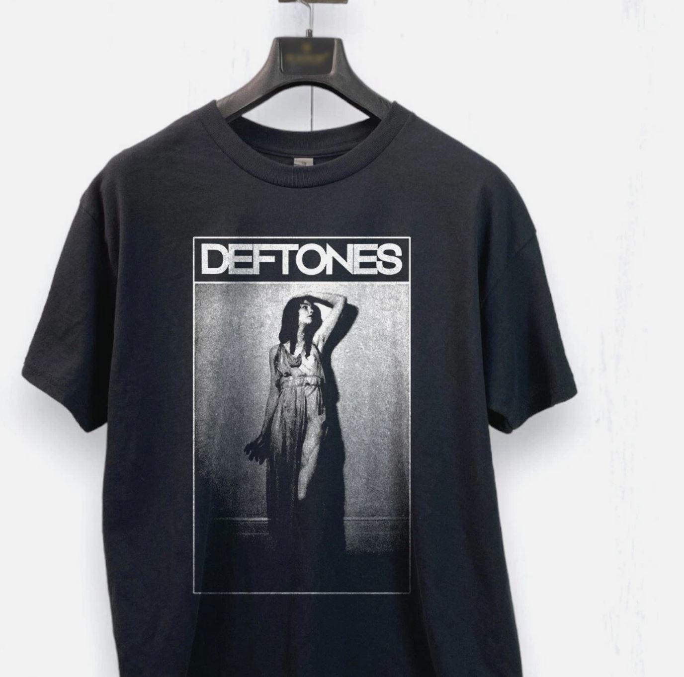 

Deftones группа 90-х Унисекс Черная Хлопковая Футболка S-4XL 4XL