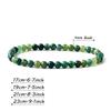 Reiki Natural Stone Bracelets For Women Men 4MM Beads Stretch Bracelet Wholesale Agate Lava Tiny Bangles Handmade Simple Jewelry