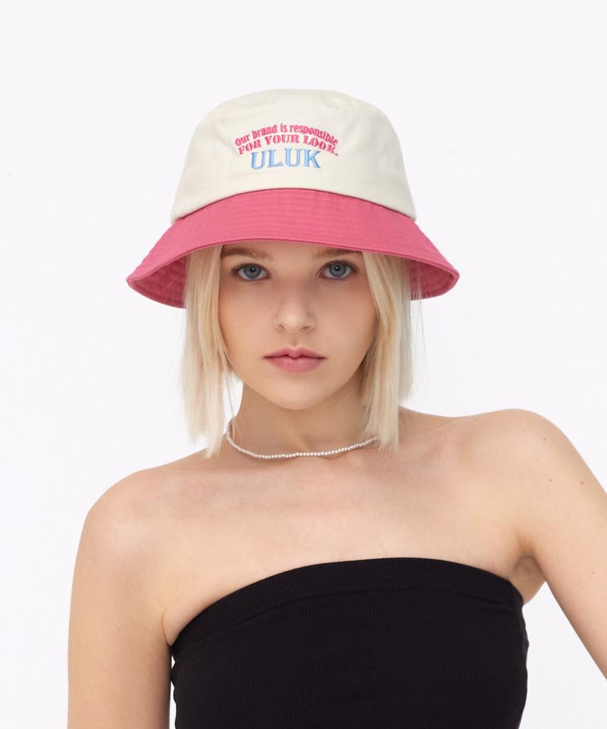 ULUK Long Algerie Embroidered Bucket Hat_Pink