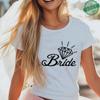 Team Bride Matching T-Shirts Diamond Ring Graphic Tees Bachelorette Hen Party Summer Short Sleeve O Neck Tops for Bridesmaids
