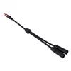 Car Auto Radio  Stereo 2Female To 1Male Splitter Extension Cable Wire
