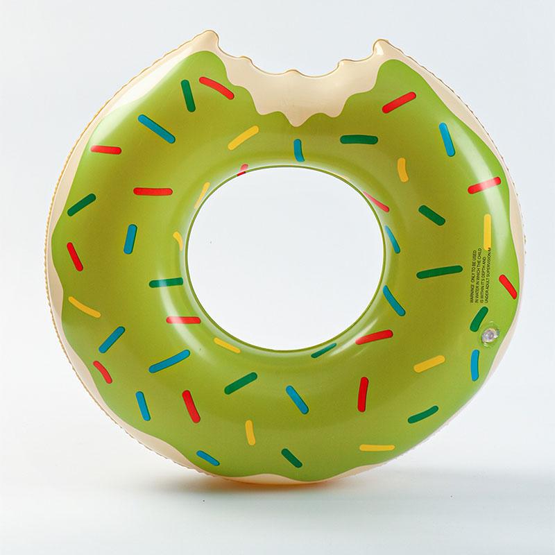 Inflatable Donut Swimming Ring Giant Pool Float Toy Swimming Pool Float Bathing Pool Toy Party Decoration Bar Coasters