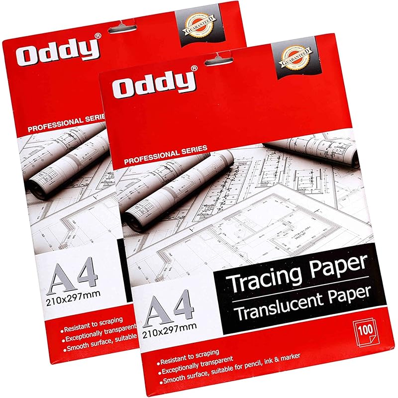 

Oddy 95 Gsm Tracing Butter Paper - 100 Sheets Pack 210297 белый