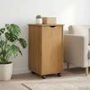 Rollcontainer Honigbraun 34 x 39 x 65,5 cm Massivholz Kiefer