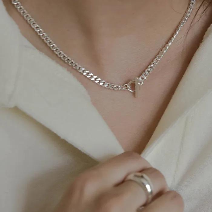 silver925 Bold Toggle Chain #SN412