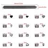 12-teiliges Metallstempel-Prägestempel-Set 1/8'' (3mm) Herz- und Tierstempel-Set Stempelwerkzeug zum Prägen von Metall, Leder, Holz