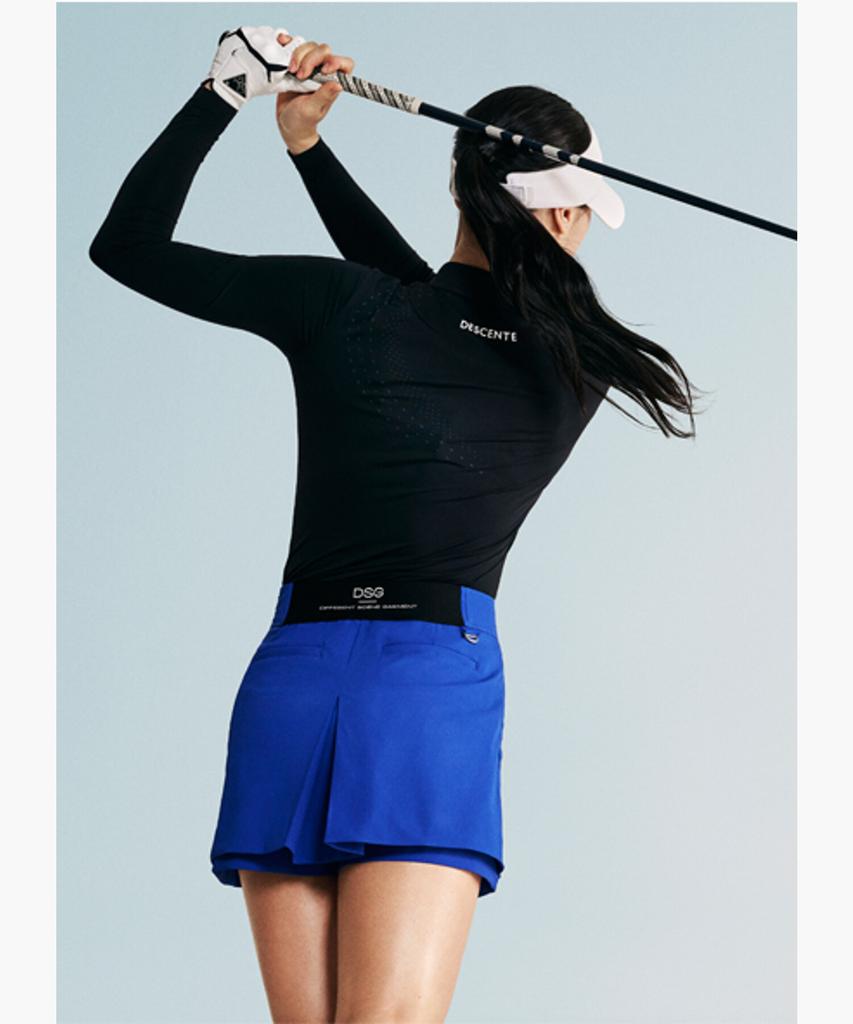 DESCENTE GOLF Women'S Signature Collared Long Sleeve T-Shirt (Dq12Wftl32)