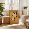 Salbeigrün Gold Japandi Kunstdruck Fliegende Vögel Wandkunst Abstrakte Sonnenkunst Wohnzimmerdeko Japanische Wandkunst Schlafzimmerdeko Geschenk
