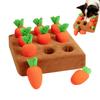Plush Carrot Toy Mat Dog Toys Snuffle Mat For Pet Innovative Plush Vegetable Field Pull Radish Plush Carrot Dog Interactive Toy