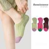 Socks, Women, Summer Thin, Breathable Short Socks, Retro Relief, Knitted, Non Falling Heels, Invisible Ship Socks
