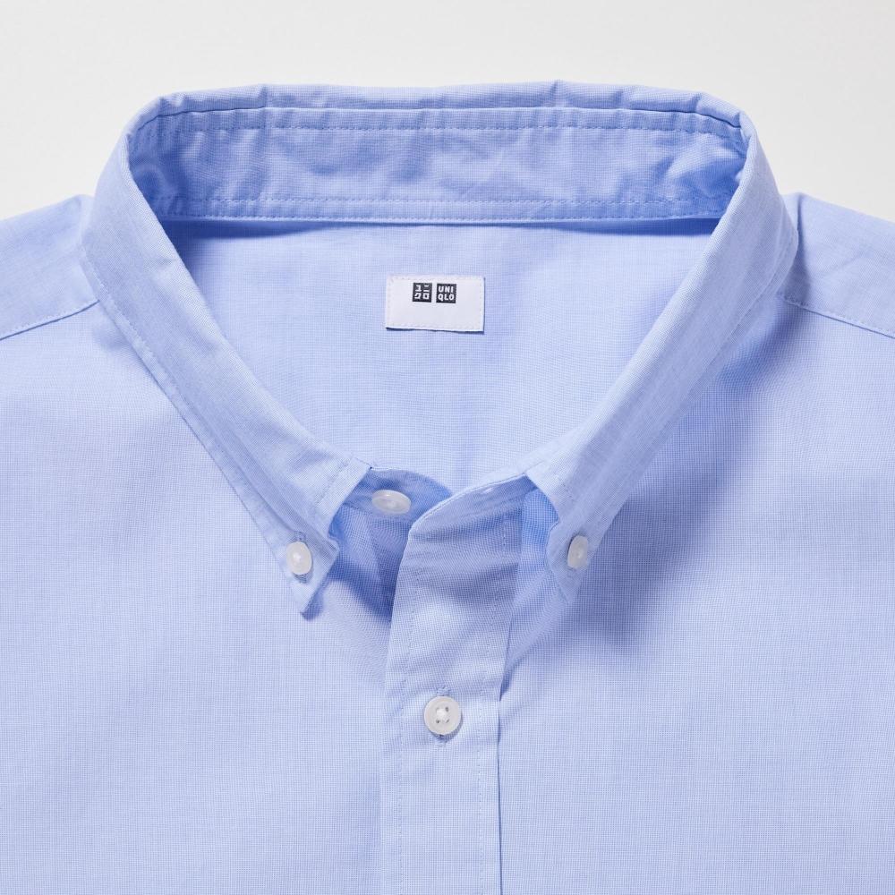 Uniqlo Japan Extra Fine Cotton Broadcloth Shirt  Button Down Collar  Long Sleeves 
