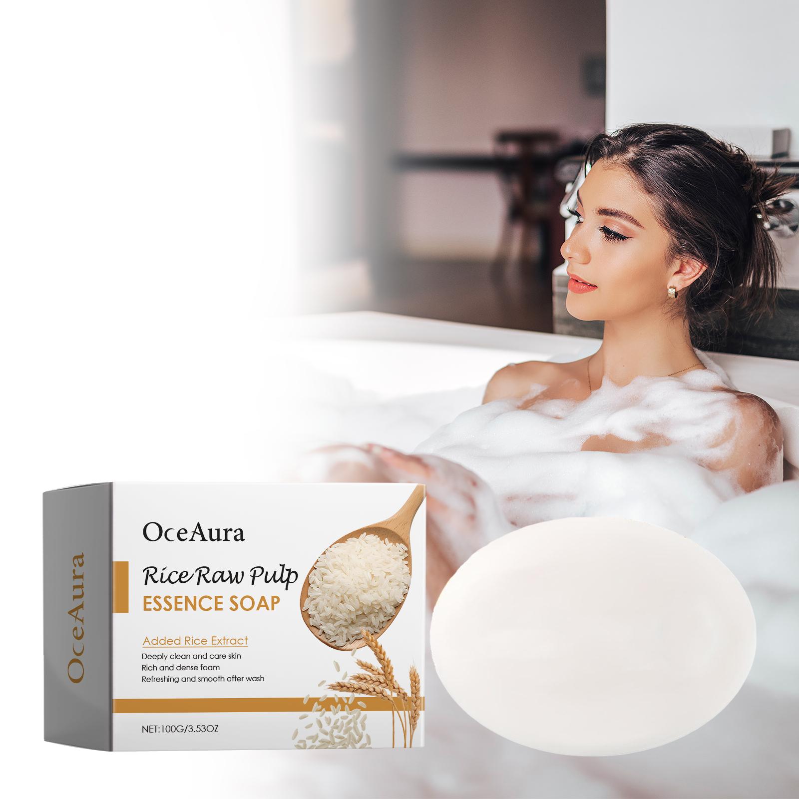 OceAura Body Care Soap Bar, Gentle Cleansing Moisturizing Soap, Hydrating Refreshing Daily Use for Soft Smooth Skin 100g