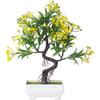 Artificial Flower Potted Plant Plastic Bonsai Fake Pine Tree Indoor Plastic Simulated Tree Potted Plants Table Potted Ornaments