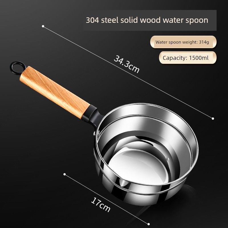 304 Stainless Steel Canteen Soup Spoon Ladle Bailer 304 Thickened Water Spoon