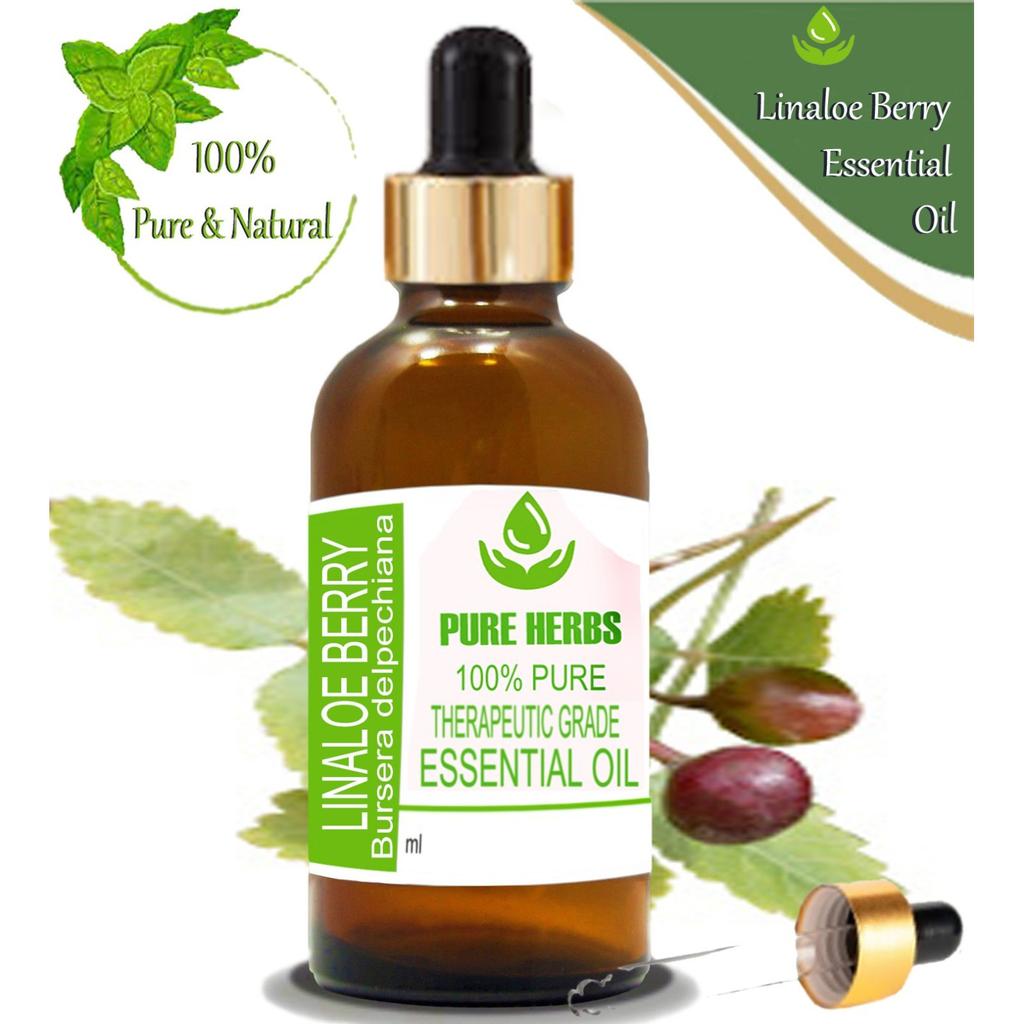 Pure Herbs Linaloe Berry 100% Pure Bursera Delpechiana Essential Oil Glass UKZA 601