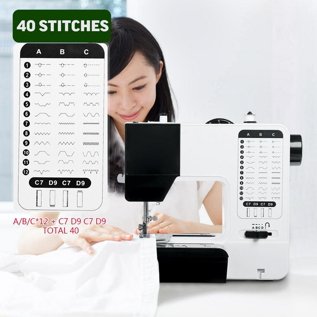 2W 7 Portable Mini Electric Thread Sewing Machine Household Desktop Battery Power
