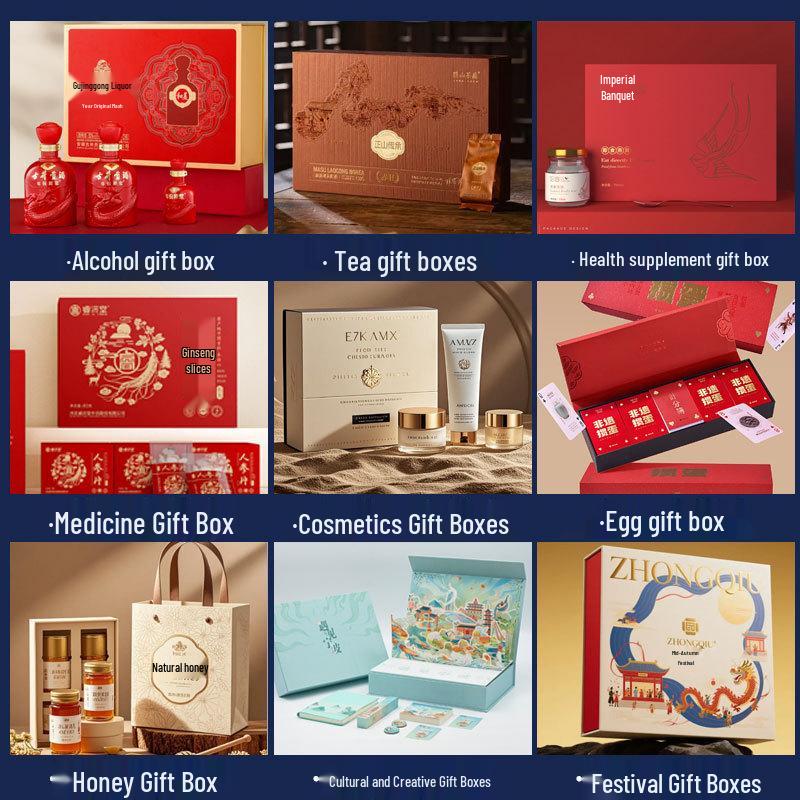 Custom High-End Folding Gift Box: Exquisite Drawer-Type, Book-Type, Flip-Top, or Top-Bottom Open with Custom Logo Options