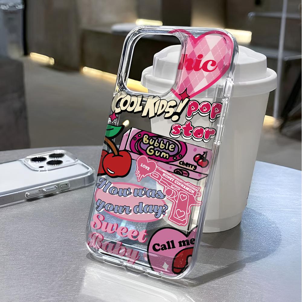Phone Case For Iphone 17 Air 16 15 14 Plus 13 12 11 Pro Max Color Label Ultra Thin Soft Phone Case Cover Funda