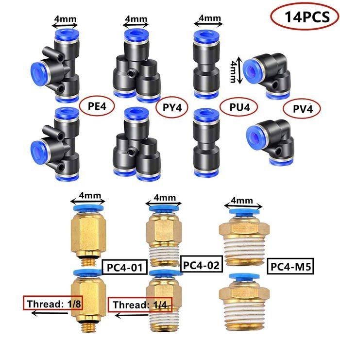 Kit de tuyau d'air - huaziz - h137 - 10 m - raccords push-to-connect - résistant haute pression