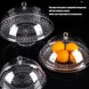 Classical European Covered Snacks Plate With Clear Lid Plastic Fruit Dessert Tray For Food Preservations And Elegant Homes Entertaining