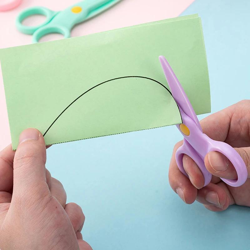 Child-Protective Craft Scissors 1-Piece Set - Safety Edge Design for Kids' Art Projects And School Supplies