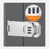 Household Cabinet Password Hasp Locks Cabinet Door Combination Lock Door Security Slide Latch Lock for Small Doors Cabinets Door