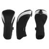 Andux Golf Hybrid Club Headcovers with Interchangeable Numbered Set of 3 Tags, (Silver)