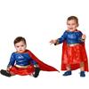 Déguisement d'héroïne kryptonienne - ATOSA - Bébé 12-24 mois - Multicolor - Robe et cape - Licence Superman